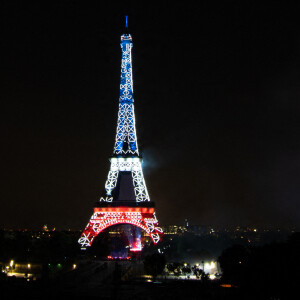 Illustration du feu d'artifice du 14 juillet à la Tour Eiffel à Paris. Le 14 juillet 2022 © Federico Pestellini / Panoramic / Bestimage 