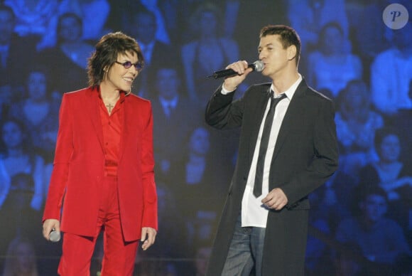 Dani et Etienne Daho à Paris, au Zenith, lors de la cérémonie des 17 emes Victoires de la Musique 2002.