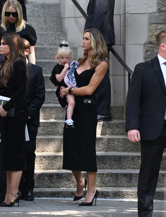 Lara Trump et sa fille - Obsèques de Ivana Trump en l'église St Vincent Ferrer à New York. Le 20 juillet 2022