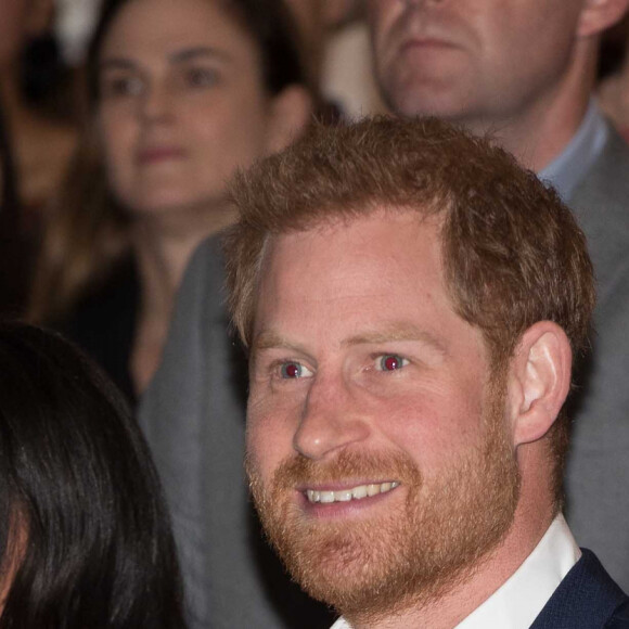 Meghan Markle, duchesse de Sussex (enceinte), le prince Harry, duc de Sussex lors d'une réception au War Memorial Museum à Auckland, Nouvelle Zélande le 30 octobre 2018. 