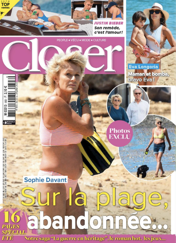 Couverture du nouveau numéro du magazine "Closer" paru le 22 juillet 2022
