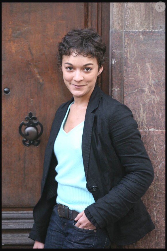 Estelle Vincent venue présenter Marion Mazzano, à l'occasion de la douzième édition du festival de Luchon, le 4 février 2010.