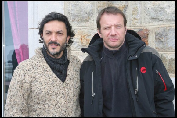 Samuel Le Bihan et Olivier Sitruk venus présenter Obsession, à l'occasion de la douzième édition du festival de Luchon, le 4 février 2010.