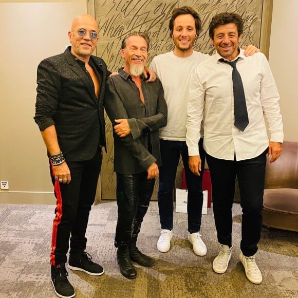 Pascal Obispo, Florent Pagny, Vianney et Patrick Bruel sur Instagram. Le 1er octobre 2020.