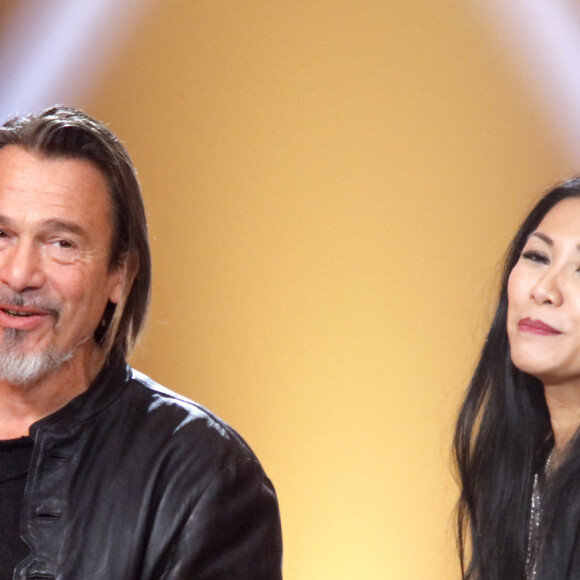 Portrait de Florent Pagny et Anggun.