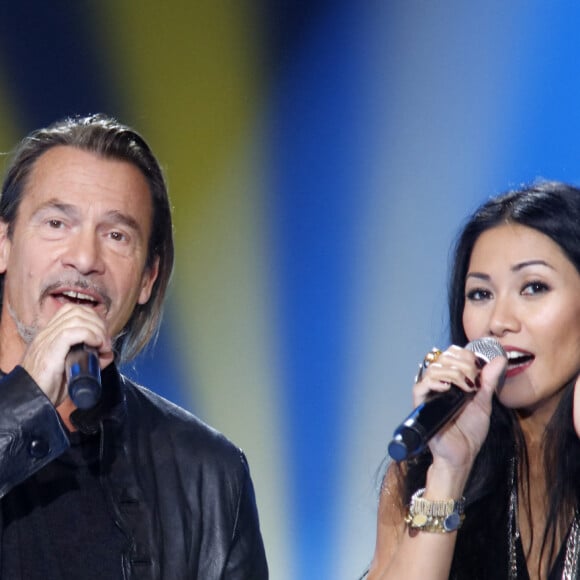 Portrait de Florent Pagny et Anggun.