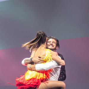 Exclusif - Denitsa Ikonomova et Rayane Bensetti - La troupe "EntreNous By D'Pendanse" en tournée au Dôme de Paris - Palais des Sports, à Paris, France, le samedi 7 Mars 2020 © Cyril Moreau/Bestimage