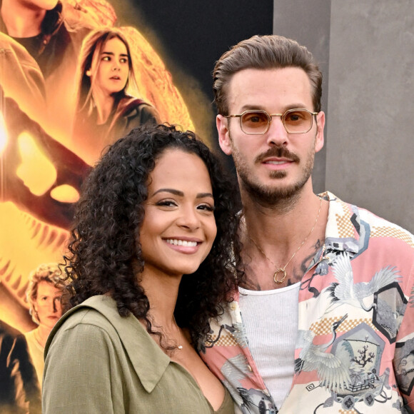 Christina Milian et M Pokora (Matt Pokora) à la première du film "Jurassic World Dominion" à Los Angeles