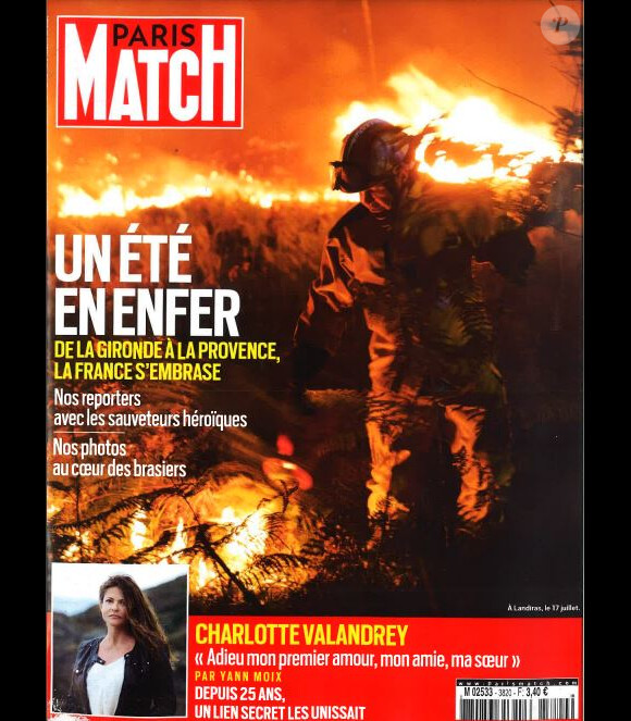 Couverture du magazine "Paris Match" du 21 juillet 2022