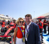Christian Estrosi (maire de Nice) et sa femme Laura Tenoudji - Les célébrités lors du Grand Prix de France de Formule 1 (F1) sur le circuit Paul Ricard au Castellet, le 24 juillet 2022. 