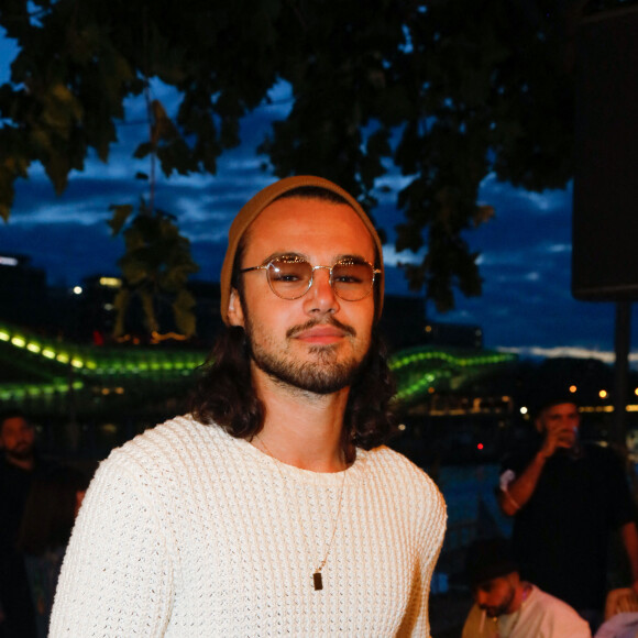 Exclusif - Anthony Colette lors de la soirée qui se tenait sur la terrasse éphémère "Barbanegra" à Paris, le 6 juillet 2021. © Christophe Clovis/Bestimage