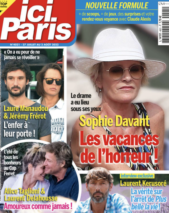 Nouvelle couverture du magazine "Ici Paris" paru le 27 juillet 2022