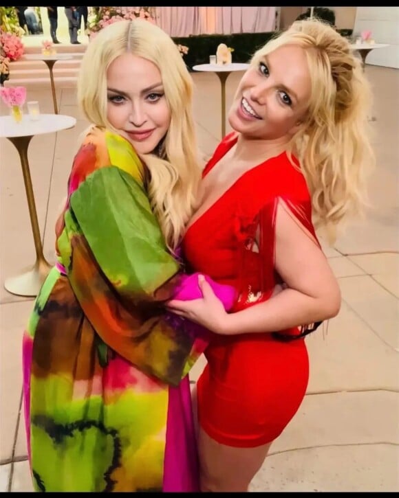 Madonna et Britney Spears sur Instagram. Le 10 juin 2022.