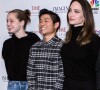 Shiloh Jolie-Pitt, Pax Thien Jolie-Pitt, Angelina Jolie - Première du film "Paper And Glue: A JR Project" à Los Angeles le 18 novembre 2021. 