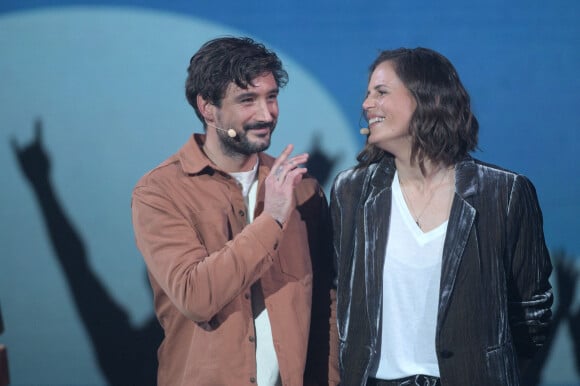 Exclusif - Jérémy Frérot, Laure Manaudou - Enregistrement de l'émission "La Chanson secrète 11" à Paris, diffusée le 24 juin sur TF1. © Cyril Moreau / Bestimage 