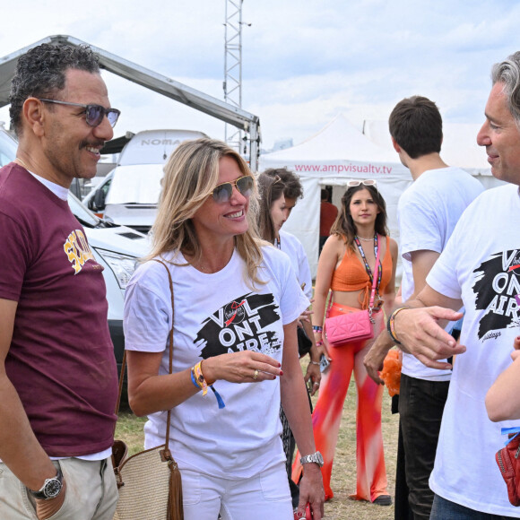 Sarah Poniatowski, Roschdy Zem lors du festival Solidays sur l'Hippodrome de Longchamp à Paris le 26 juin 2022. © Lionel Urman / Panoramic / Bestimage