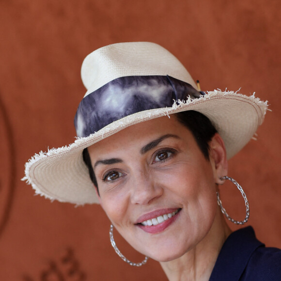 Cristina Cordula au village lors des internationaux de tennis de Roland Garros à Paris, France, le 2 juin 2019. © Jacovides-Moreau/Bestimage 