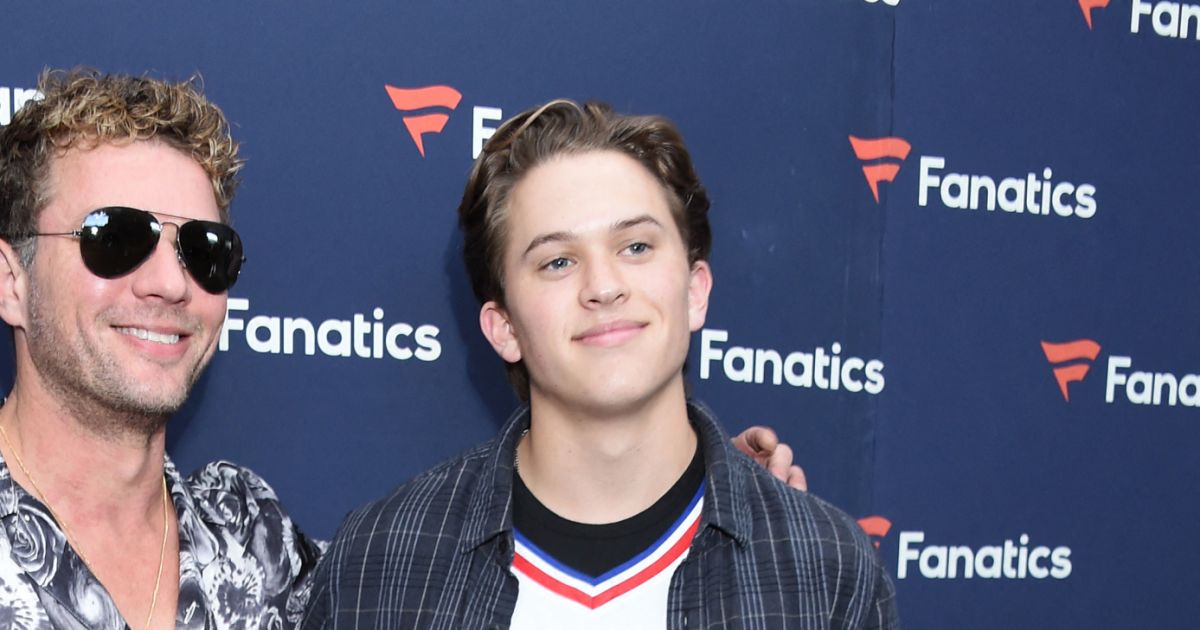 Ryan Phillippe et son fils Deacon Reese Phillippe au photocall de la