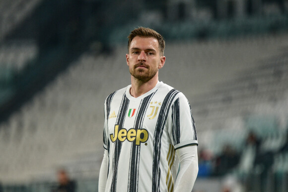 Aaron Ramsey - La Juventus bat Crotone (3 - 0) en match de série A à Turin, le 22 février 2021.