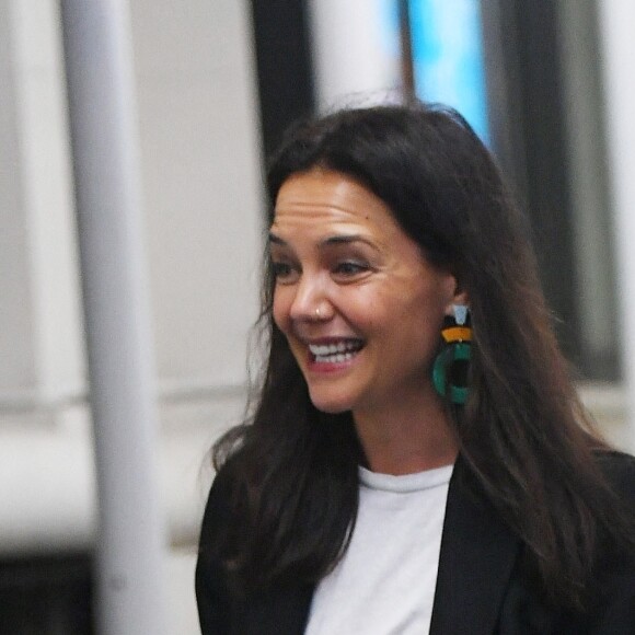 Katie Holmes arrive au Angelika Film Center à New York, le 22 juillet 2022. 