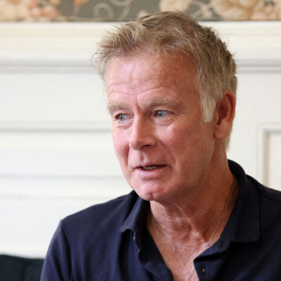 Franck Dubosc en conférence de presse pour la présentation du film "Rumba la vie" au Relais-Château Cordeillan-Bages lors du festival International du Film en Médoc, "Les Vendanges du 7ème Art", à Pauillac, France, le 16 juillet 2022. © Jean-Marc Lhomer/Bestimage 