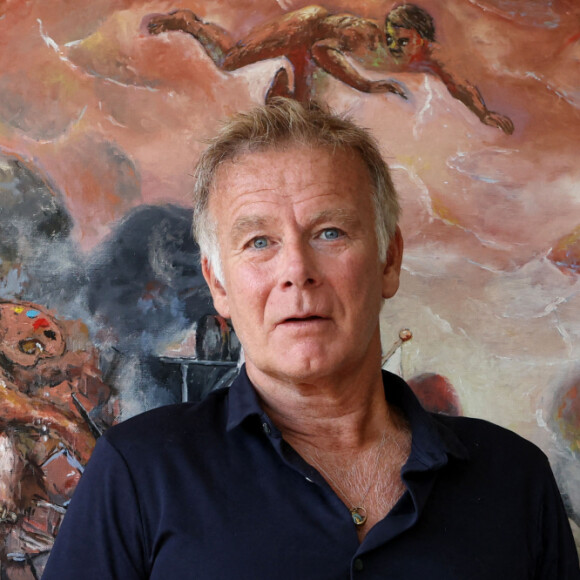 Franck Dubosc en conférence de presse pour la présentation du film "Rumba la vie" au Relais-Château Cordeillan-Bages lors du festival International du Film en Médoc, "Les Vendanges du 7ème Art", à Pauillac, France, le 16 juillet 2022. © Jean-Marc Lhomer/Bestimage 