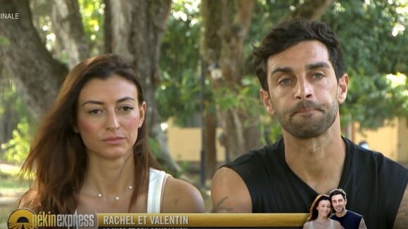 Tensions entre Rachel Legrain-Trapani et Valentin Léonard lors de la finale de "Pékin Express, duos de choc", sur M6