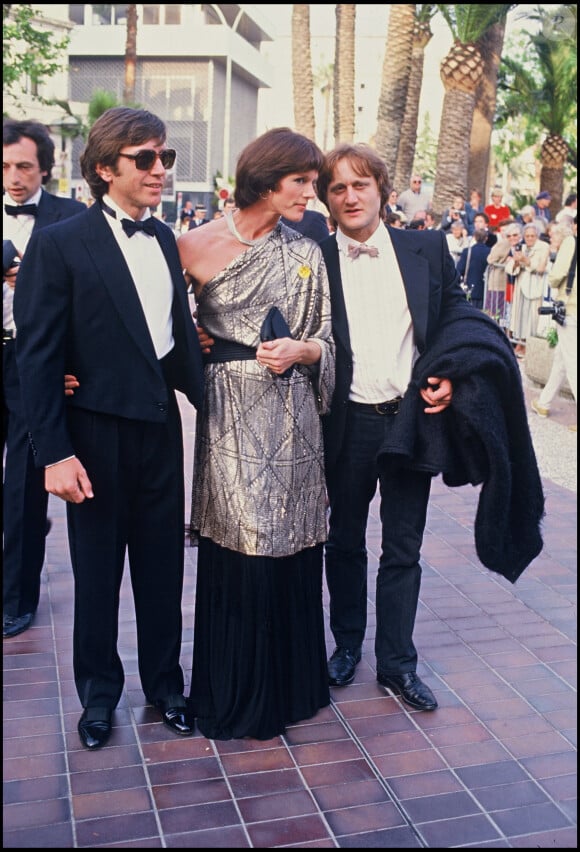 Anny Duperey, Bernard Donnadieu et Bernard Giraudeau lors du Festival de Cannes 1984