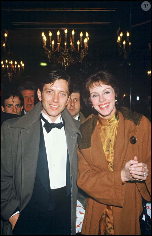 Anny Duperey et Bernard Giraudeau à la soirée des Césars 1987