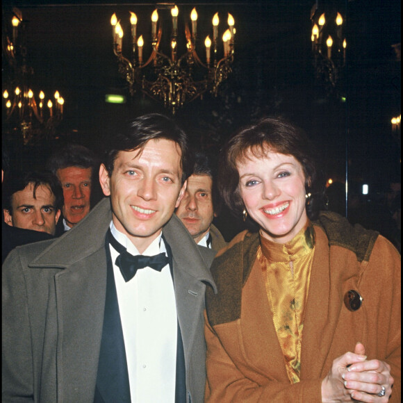 Anny Duperey et Bernard Giraudeau à la soirée des Césars 1987