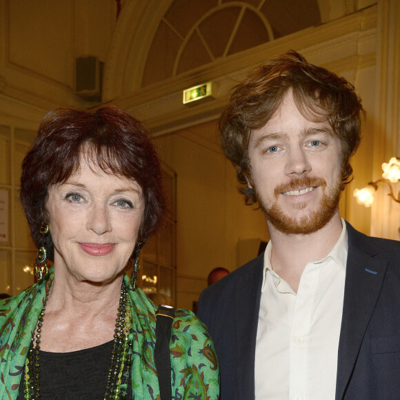 Anny Duperey et son fils Gaël Giraudeau - Générale de la pièce "Open Space" au théâtre de Paris le 11 mai 2015.