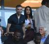 Kheiron en tribune lors du match de football en ligue 1 Uber Eats PSG - Montpellier (5 - 2) au Parc des Princes à Paris le 13 août 2022. 