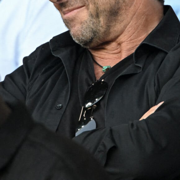 Patrick Bruel - Célébrités au Match de football en ligue 1 Uber Eats PSG - Montpellier (5-2) au Parc des Princes à Paris, France le 13 Août 2022. © Lionel Urman / Panoramic / Bestimage