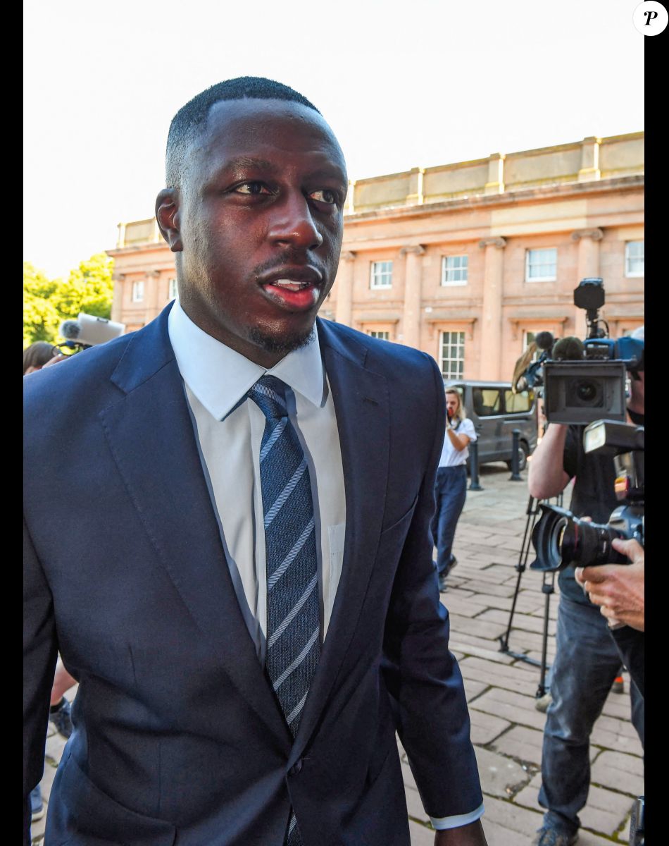 Benjamin Mendy à son arrivée au tribunal de Chester, dans le nord de l'Angleterre le 10 août 2022. Photo by Andy Kelvin/Kelvinmedia/The Sun/News Licensing/ABACAPRESS.COM
