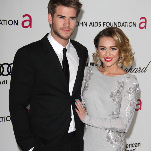 Liam Hemsworth et Miley Cyrus à Beverly Hills.