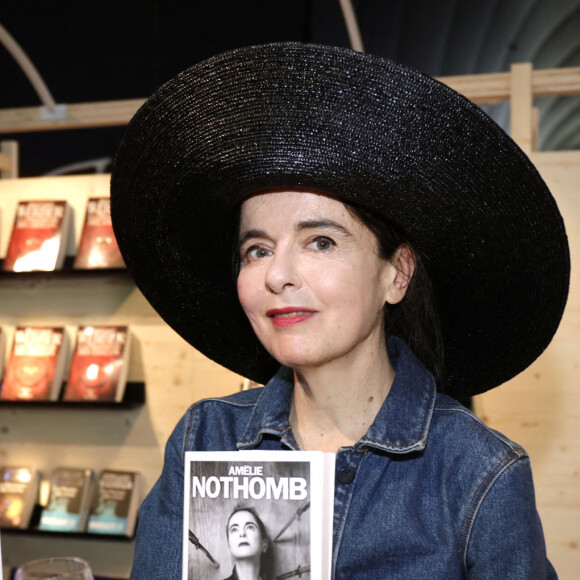 Amélie Nothomb (Premier Sang - Editions Albin Michel) au "Festival du Livre de Paris 2022" au Grand Palais Éphémère de Paris, le 23 avril 2022. © Cédric Perrin/Bestimage 