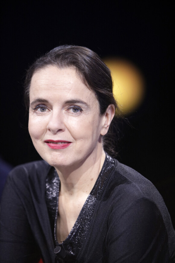 Amélie Nothomb lors de l'enregistrement de l'émission "La grande librairie" (France 5), le 30 août 2021.