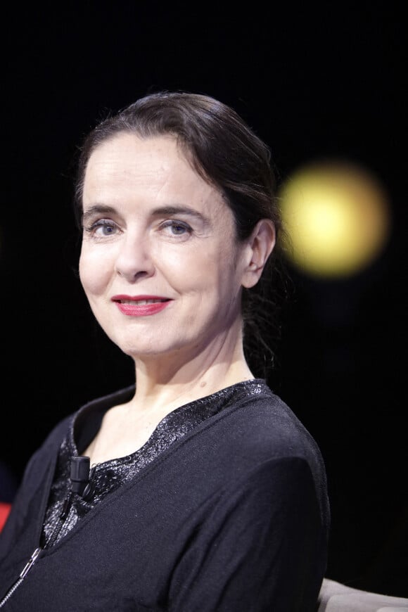 Amélie Nothomb lors de l'enregistrement de l'émission "La grande librairie" (France 5), le 30 août 2021.