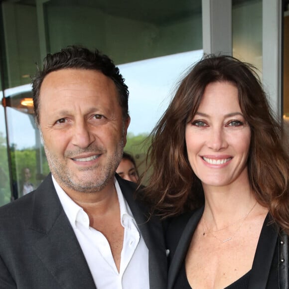 Arthur et Mareva Galanter au déjeuner de la finale Messieurs de France Télévision (jour 15) sur la terrasse de France Télévision lors des Internationaux de France de Tennis de Roland Garros 2022 à Paris, France, le 5 Juin 2022. © Bertrand Rindoff/Bestimage 