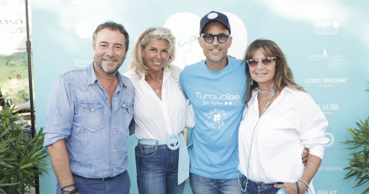 Bernard Montiel, Caroline Margeridon, Marc Fichel et son épouse lors d