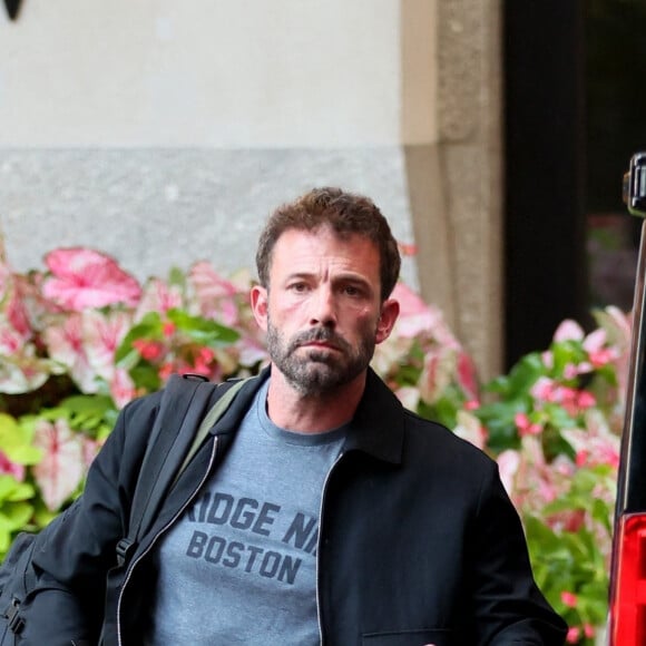 Exclusif - Jennifer Lopez, Ben Affleck et les enfants sont de sortie à New York, Etats-Unis le 14 Août 2022. Merci de masquer les enfants à la Publication.