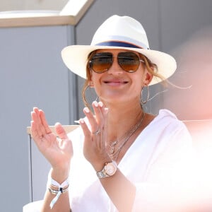 Vitaa dans les tribunes des internationaux de France Roland Garros à Paris le 12 juin 2021. © Dominique Jacovides / Bestimage