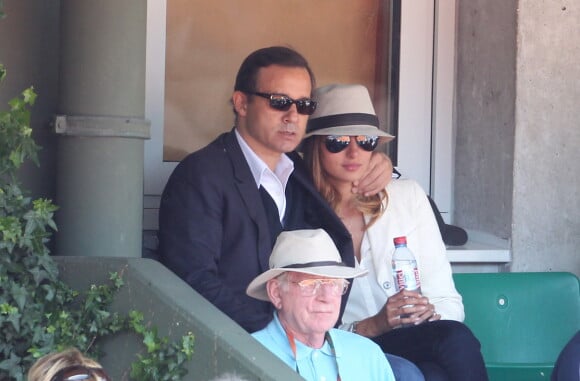 Jean-Luc Delarue et sa compagne - Roland Garros 2011