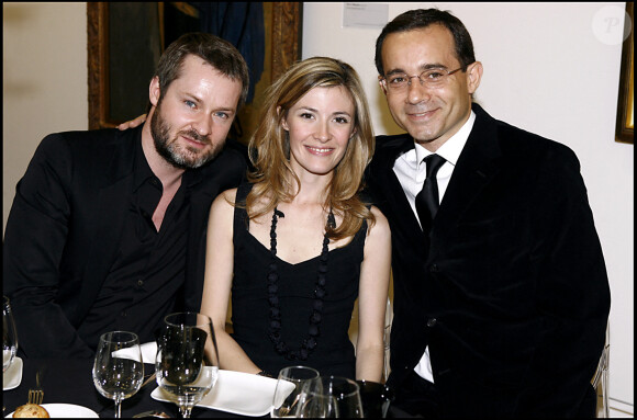 Jean Luc Delarue et sa femme Elisabeth Bost pour les 30 ans du Centre Pompidou.