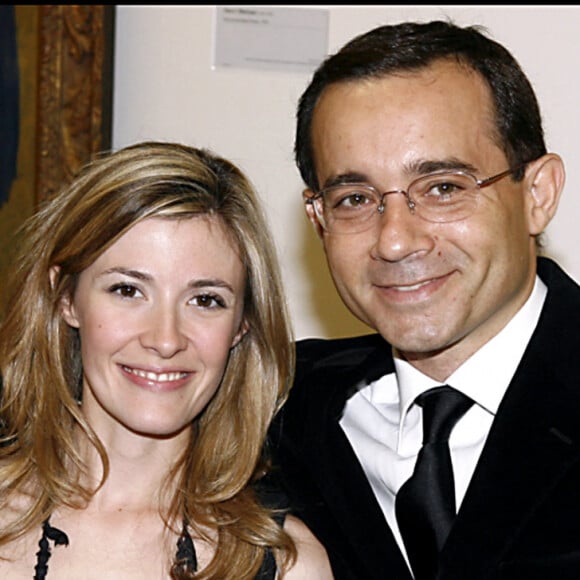 Jean Luc Delarue et sa femme Elisabeth Bost pour les 30 ans du Centre Pompidou.