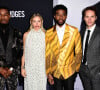 Stephan James, Sienna Miller, Chadwick Boseman et Taylor Kitsch à la projection de 21 Bridges au AMC Lincoln Center à New York, le 19 novembre 2019. 