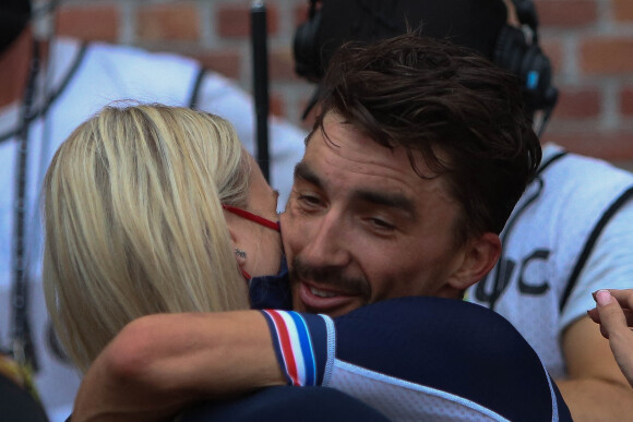 Marion Rousse et Julian Alaphilippe le 26 septembre 2021.