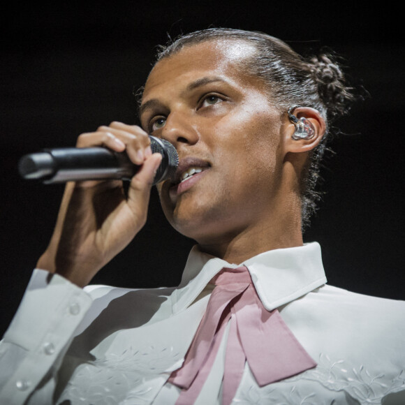 Stromae en concert à l'hippodrome "Snai di San Siro" à Milan.