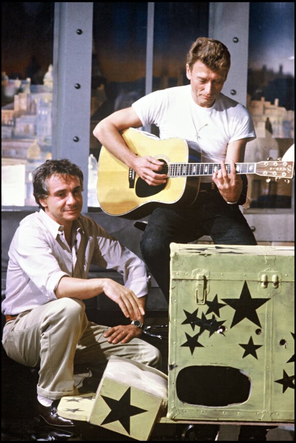 Michel Sardou et Johnny Hallyday.