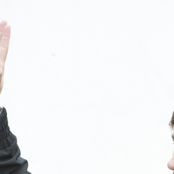 Gaspard Ulliel - Lily-Rose Depp quitte le photocall pour se rendre au restaurant l'Agora lors du 69ème Festival intern ional du film de Cannes le 13 mai 2016. © Pierre Perusseau / Bestimage 